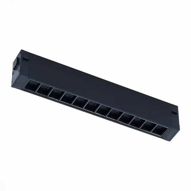 Трековый светильник ST Luce ST655.496.09 СКАЙЛАЙН 220V — черный, ракурс 3