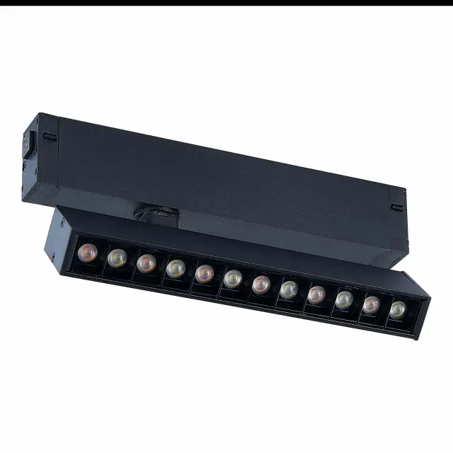 Трековый светильник ST Luce ST656.496.09 СКАЙЛАЙН 220V — черный, ракурс 3