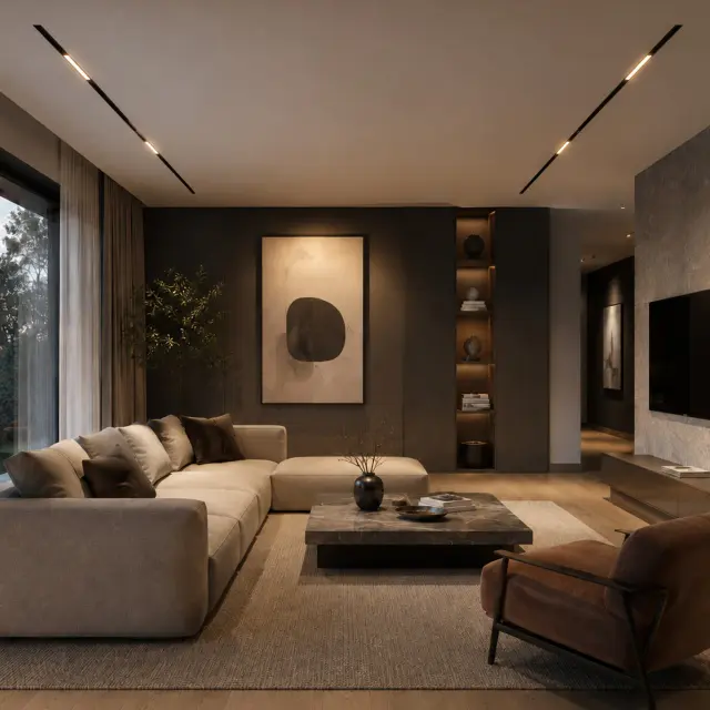 Трековый светильник ST Luce ST657.436.09 СКАЙЛАЙН 220V — черный, ракурс 3