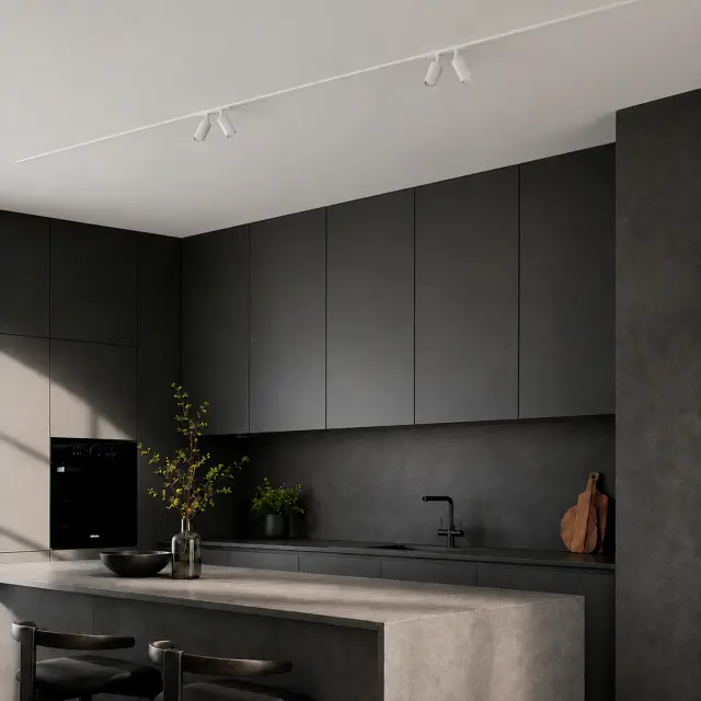 Трековый светильник ST Luce ST660.586.20 СКАЙЛАЙН 220V — белый, ракурс 5