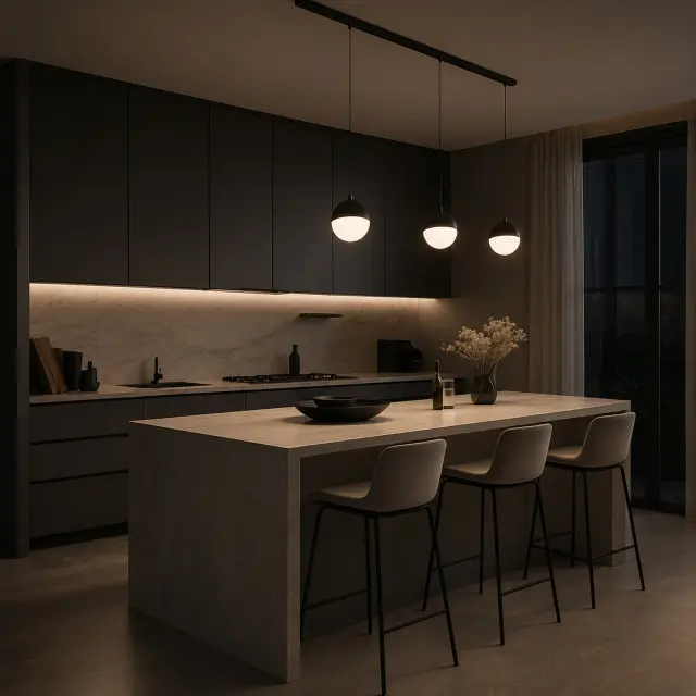 Трековый светильник ST Luce ST681.446.07 СКАЙЛАЙН 48V — черный, ракурс 5