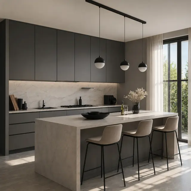 Трековый светильник ST Luce ST681.446.07 СКАЙЛАЙН 48V — черный, ракурс 6