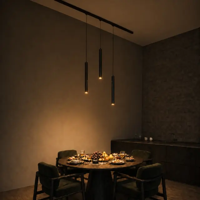 Трековый светильник ST Luce ST682.436.07 СКАЙЛАЙН 48V — черный, ракурс 5