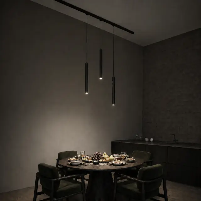 Трековый светильник ST Luce ST682.446.07 СКАЙЛАЙН 48V — черный, ракурс 5
