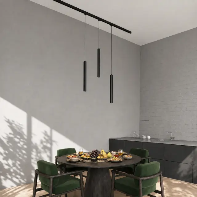 Трековый светильник ST Luce ST682.446.07 СКАЙЛАЙН 48V — черный, ракурс 6