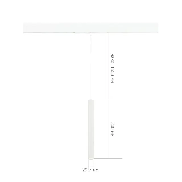 Трековый светильник ST Luce ST682.546.07 СКАЙЛАЙН 48V — белый, ракурс 4