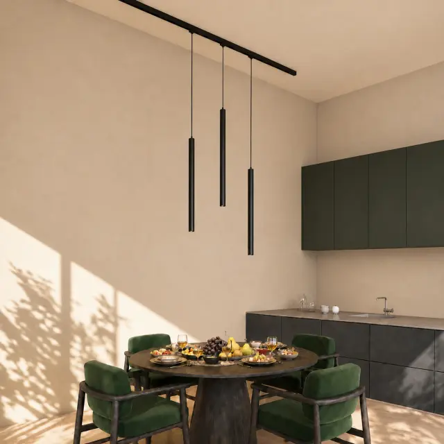 Трековый светильник ST Luce ST683.446.08 СКАЙЛАЙН 48V — черный, ракурс 5