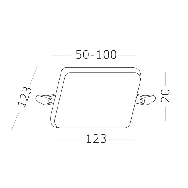 Точечный светильник ST Luce ST700.038.16 — белый, ракурс 5