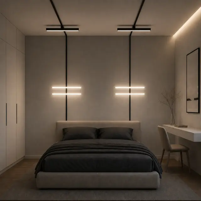 Трековый светильник ST Luce ST802.436.12 СКАЙЛАЙН 48V — черный, ракурс 5