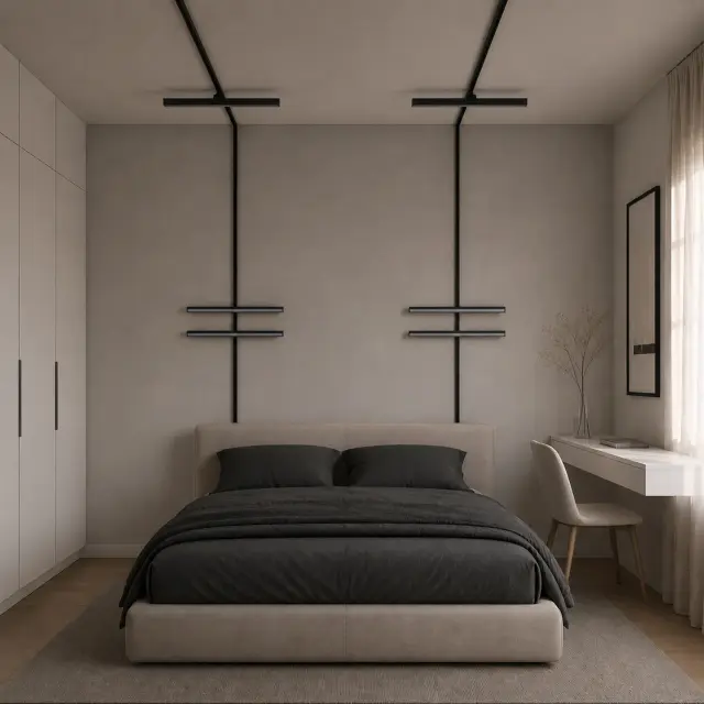 Трековый светильник ST Luce ST802.436.12 СКАЙЛАЙН 48V — черный, ракурс 6