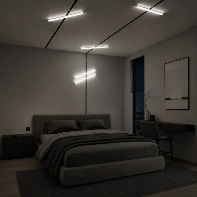 Трековый светильник ST Luce ST803.446.10 СКАЙЛАЙН 48V — черный, ракурс 5