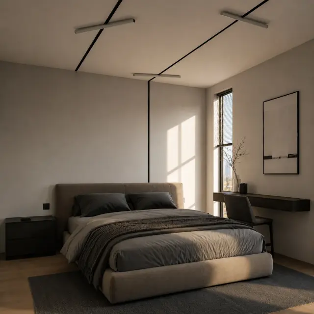 Трековый светильник ST Luce ST803.446.10 СКАЙЛАЙН 48V — черный, ракурс 6
