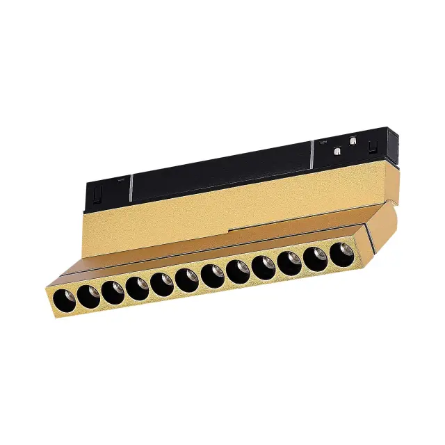 Трековый светильник ST Luce ST805.246.12 СКАЙЛАЙН 48V — золотой, ракурс 3