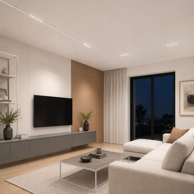 Трековый светильник ST Luce ST806.546.12 СКАЙЛАЙН 48V — белый, ракурс 4