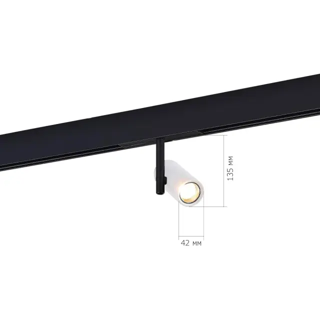 Трековый светильник ST Luce ST808.536.08 СКАЙЛАЙН 48V — белый, ракурс 3