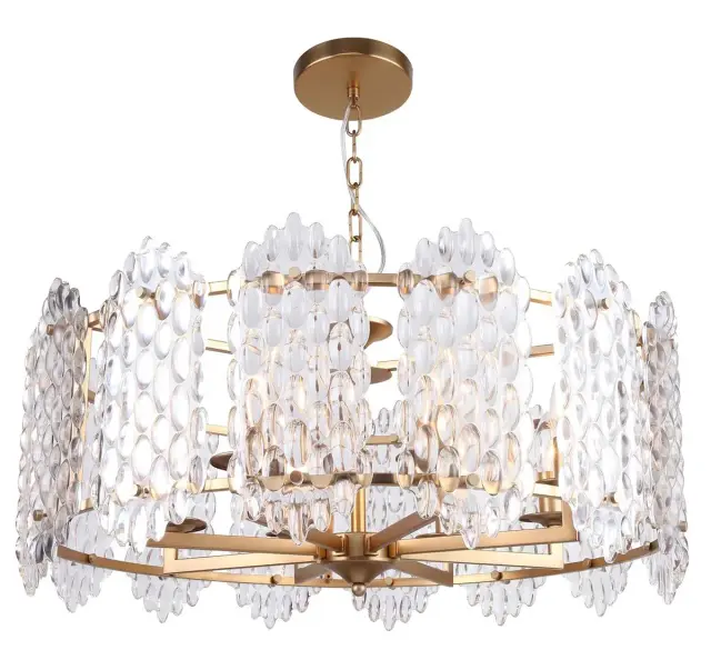 Люстра Stilfort 1007/03/08P GLAZGO | ГЛАЗГО — золотой