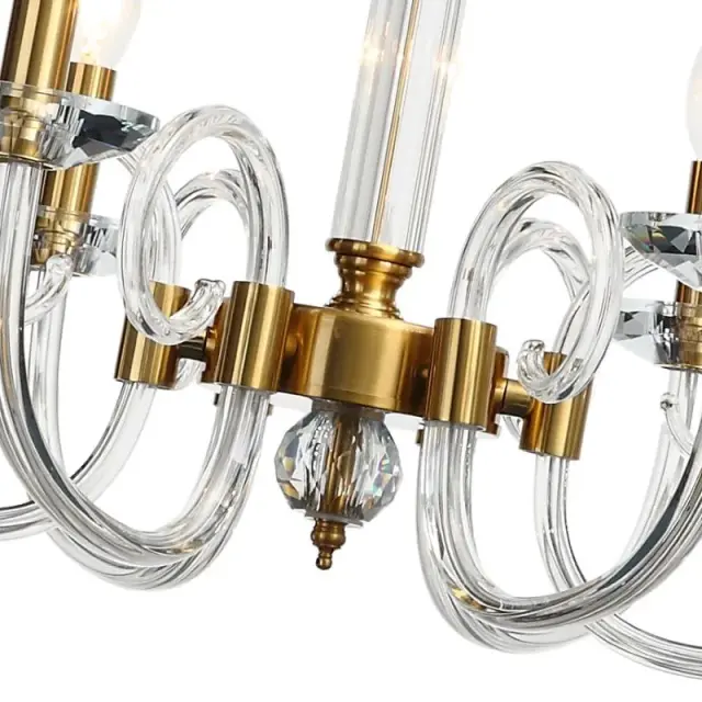 Люстра Stilfort 1050/03/06P GLASS | ГЛАСС — золотой, ракурс 3