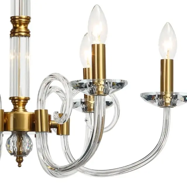 Люстра Stilfort 1050/03/06P GLASS | ГЛАСС — золотой, ракурс 4