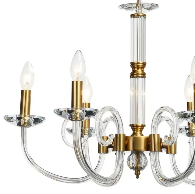 Люстра Stilfort 1050/03/06P GLASS | ГЛАСС — золотой, ракурс 5