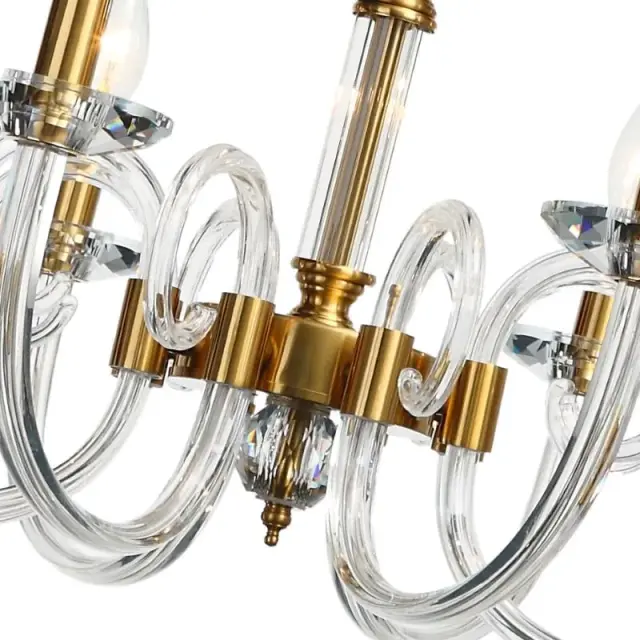 Люстра Stilfort 1050/03/08P GLASS | ГЛАСС — золотой, ракурс 4