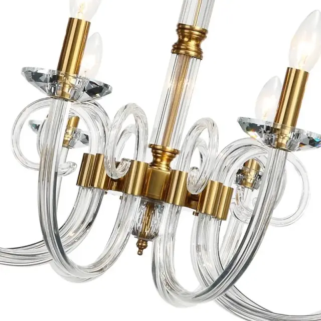 Люстра Stilfort 1050/03/10P GLASS | ГЛАСС — золотой, ракурс 4