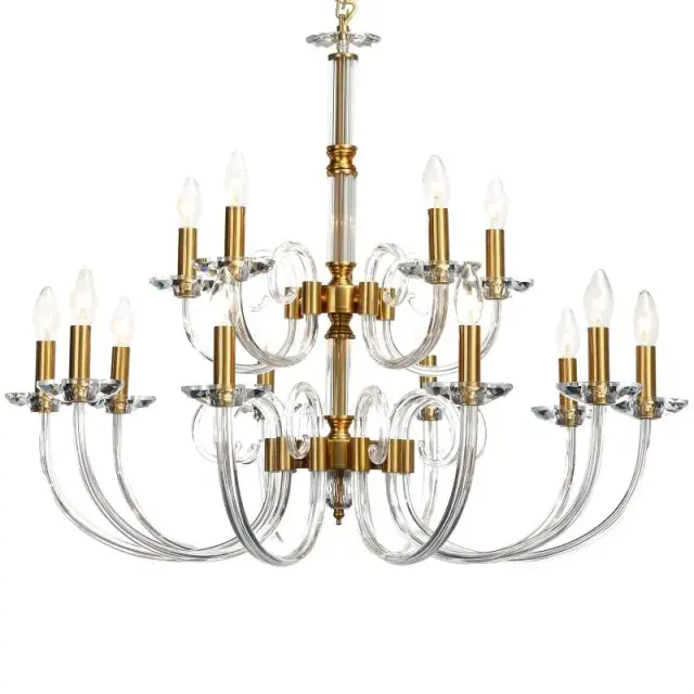 Люстра Stilfort 1050/03/15P GLASS | ГЛАСС — золотой, ракурс 4