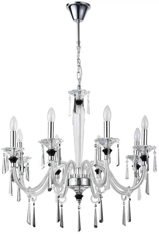 Люстра Stilfort 1052/09/10P LUSSI | ЛЮССИ — хром, ракурс 2
