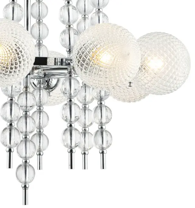 Люстра Stilfort 2120/09/08P QUEENLY | КВИНЛИ — хром, ракурс 4