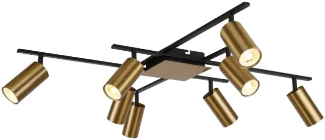 Люстра Stilfort 2162/05/08C AUSVER | АУСВЕР — черный, ракурс 3