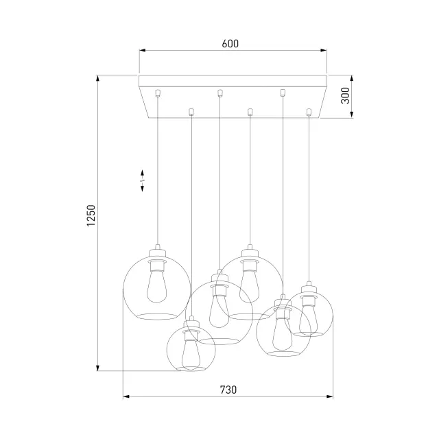 Светильник TK Lighting 2164 Cubus CUBUS — черный, ракурс 4