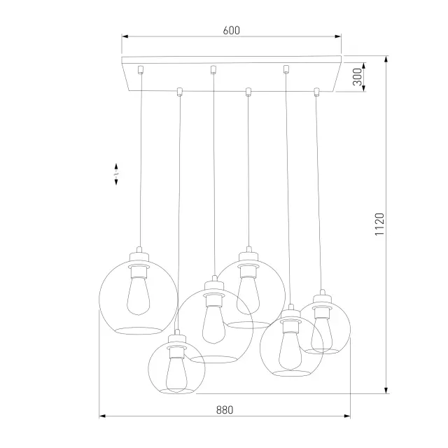 Светильник TK Lighting 2833 Cubus CUBUS — черный, ракурс 2