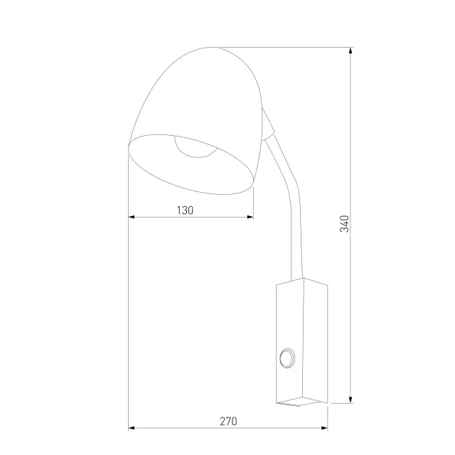 Бра TK Lighting 4167 Soho Black SOHO — черный, ракурс 2