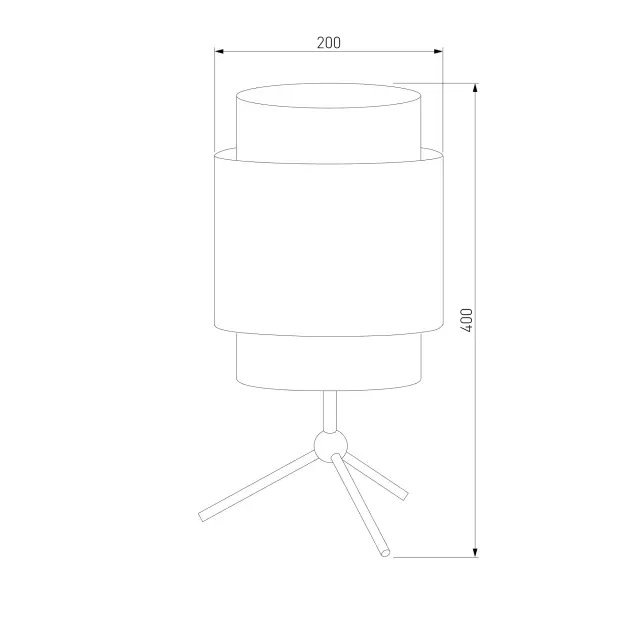 Настольная лампа TK Lighting 5567 Boho Black BOHO — черный, ракурс 2