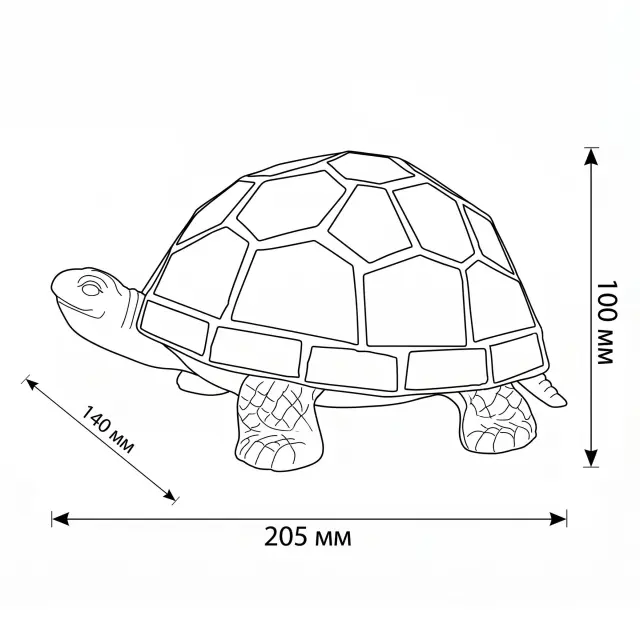 Настольная лампа Velante 801-804-01 — бронза, ракурс 12
