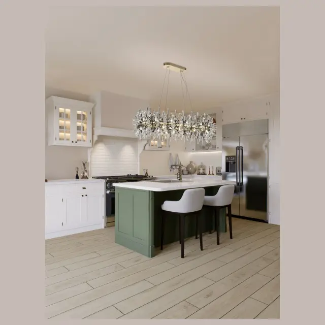 Светильник Wertmark WE119.24.323 FLORIANE — золотой, ракурс 2