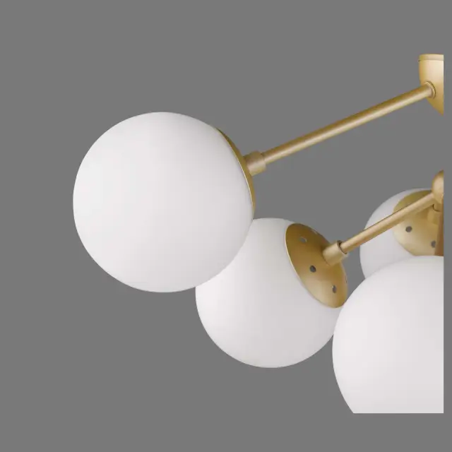 Люстра Wertmark WE236.06.407 BOLITA — бежевый, ракурс 3