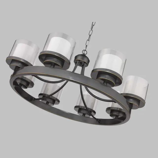 Люстра Wertmark WE247.08.503 LEISA — медь, ракурс 3