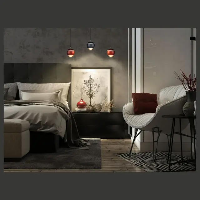 Светильник Wertmark WE470.01.326 EBBA — черный, ракурс 2